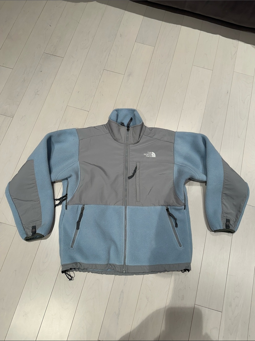 The North Face Women’s Fleece Denali Jacket in Light Blue & Gray - size M
